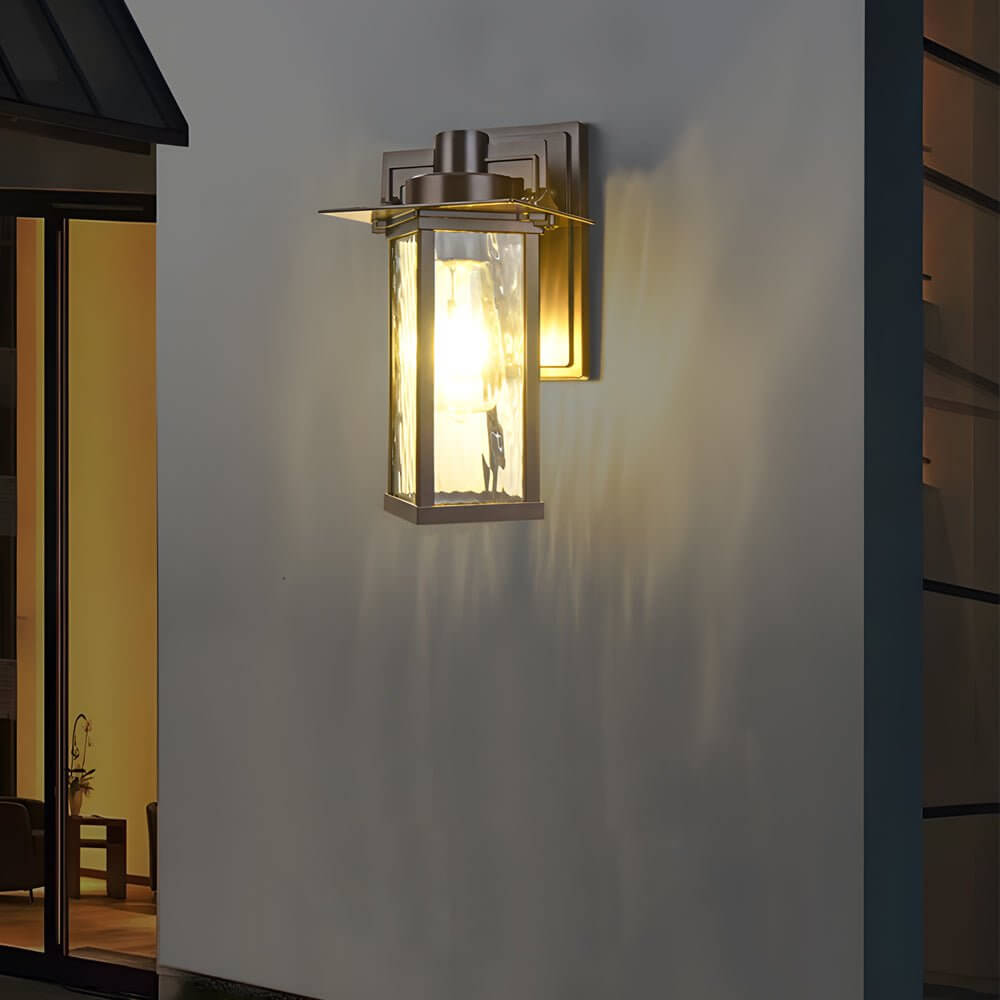 Wayfarer Glass Outdoor Wall Lantern Sconce