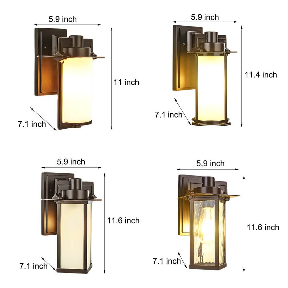 Wayfarer Glass Outdoor Wall Lantern Sconce