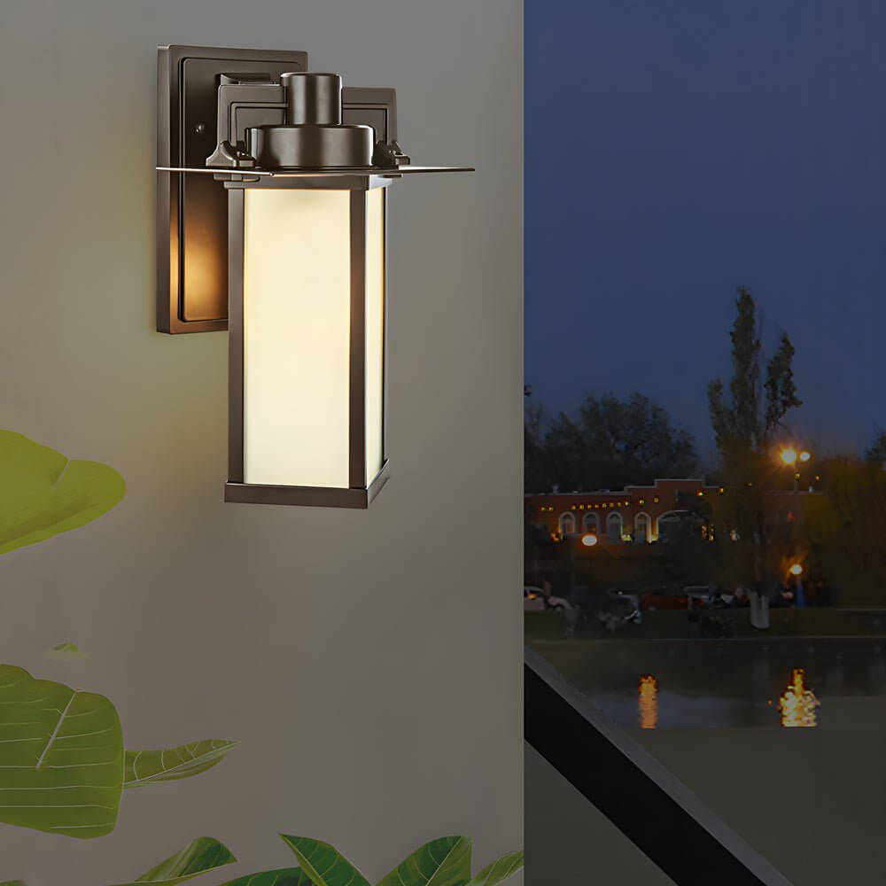 Wayfarer Glass Outdoor Wall Lantern Sconce