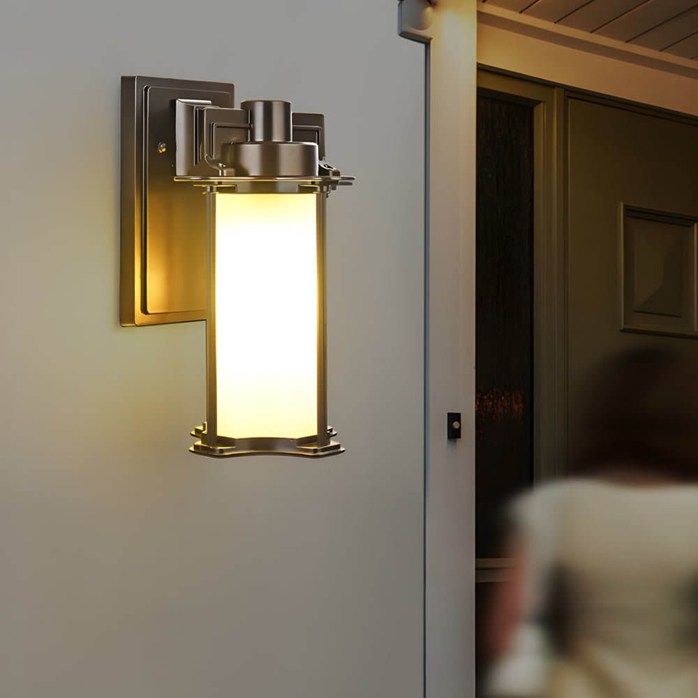Wayfarer Glass Outdoor Wall Lantern Sconce