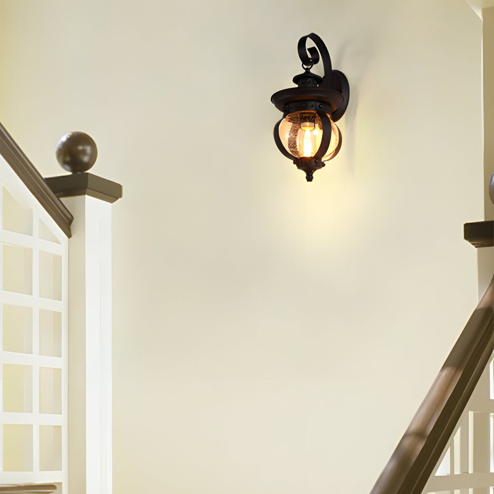 Lumiere Seeded Glass Outdoor Wall Lantern