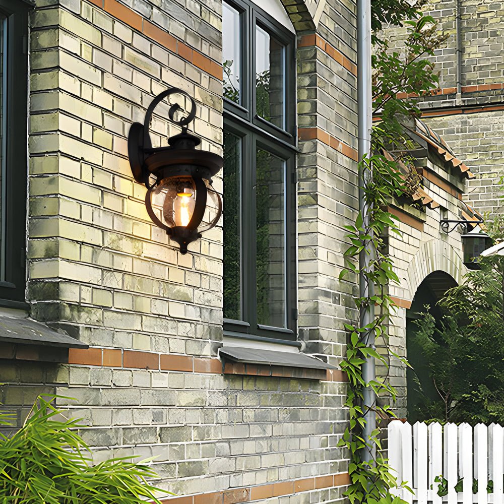 Lumiere Seeded Glass Outdoor Wall Lantern