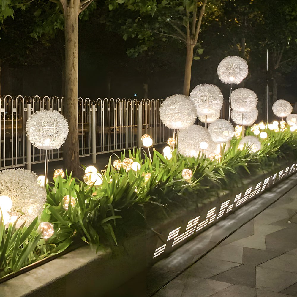 DandelGlow 10-Piece Solar Pathway Light Set