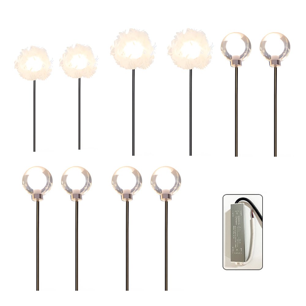 DandelGlow 10-Piece Solar Pathway Light Set
