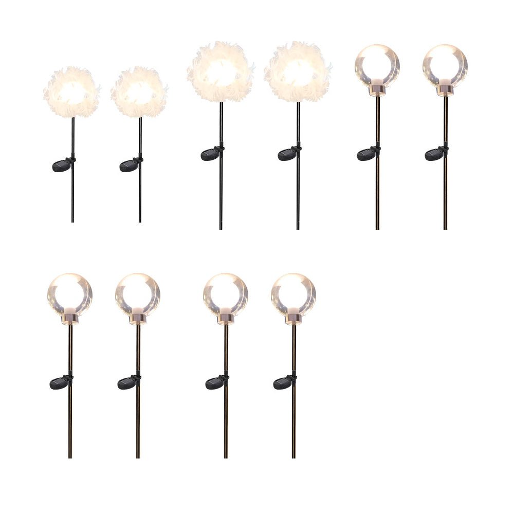 DandelGlow 10-Piece Solar Pathway Light Set