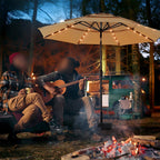 SolarCanopy 10FT 3-Tier Patio Umbrella with 32 LED Lights