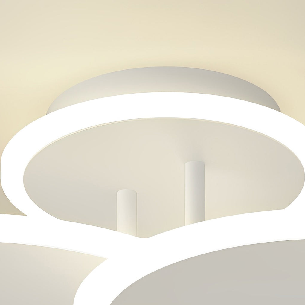 NordicRing 3-Step Dimming LED Semi-Flush Ceiling Light