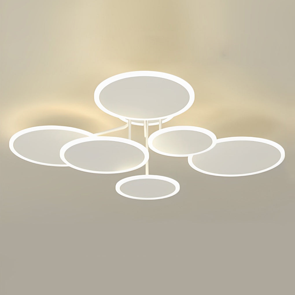 NordicRing 3-Step Dimming LED Semi-Flush Ceiling Light