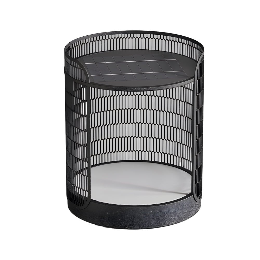 MeshGlow 19" Outdoor Floor Lamp with Table