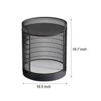 MeshGlow 19" Outdoor Floor Lamp with Table