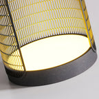 MeshGlow 19" Outdoor Floor Lamp with Table