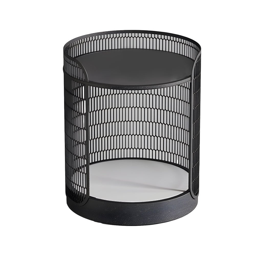 MeshGlow 19" Outdoor Floor Lamp with Table
