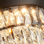 Noctis Crystal Retractable Ceiling Fan with LED Light