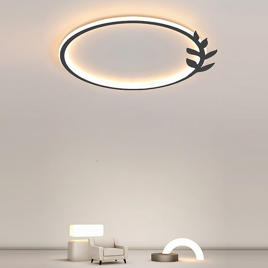 Folira Round LED Flush Mount Ceiling Light