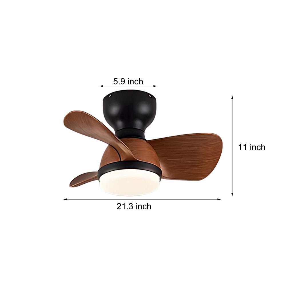 BreezeCompact 22''/31'' 3-Blade Ceiling Fan Light with Remote