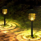 Ringlight Solar Pathway Light with Hat Top