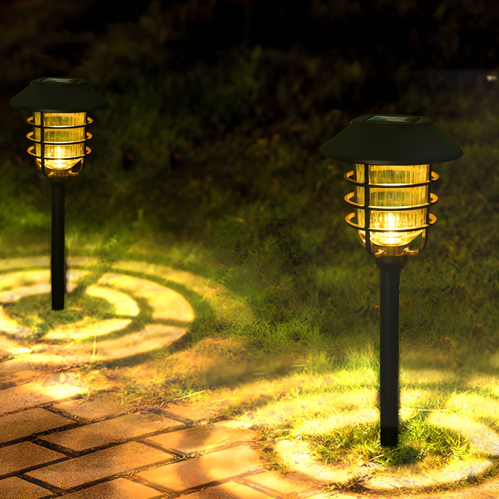 Ringlight Solar Pathway Light with Hat Top