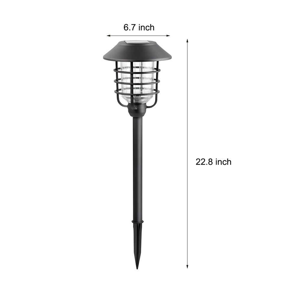 Ringlight Solar Pathway Light with Hat Top