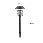Ringlight Solar Pathway Light with Hat Top