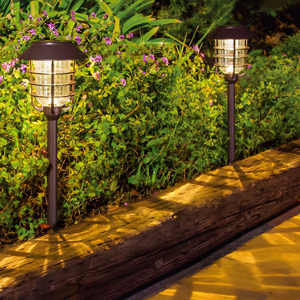 Ringlight Solar Pathway Light with Hat Top