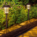 Ringlight Solar Pathway Light with Hat Top