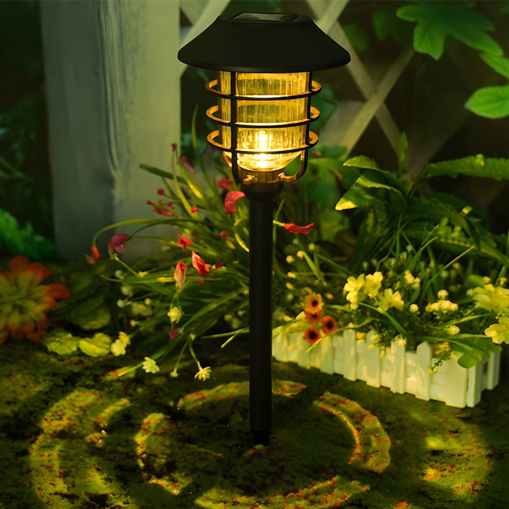 Ringlight Solar Pathway Light with Hat Top