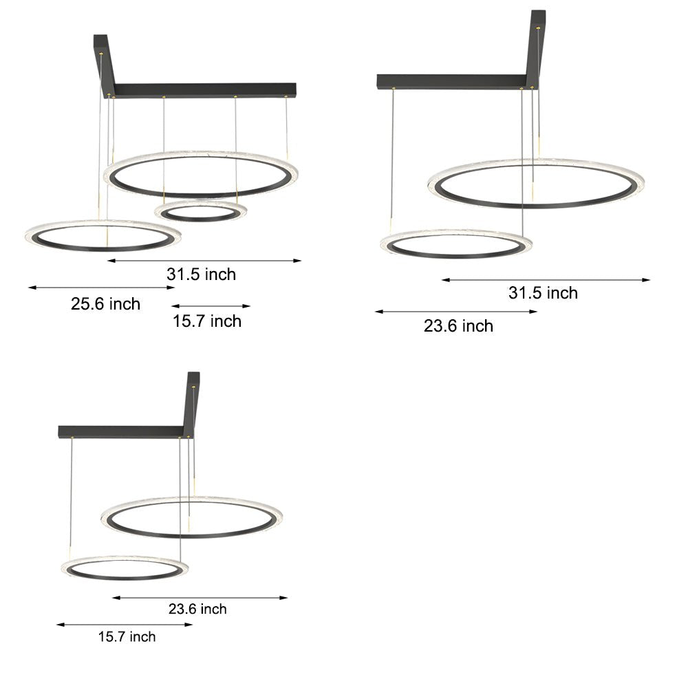 Halora Ring Chandelier with 3-Step Dimming