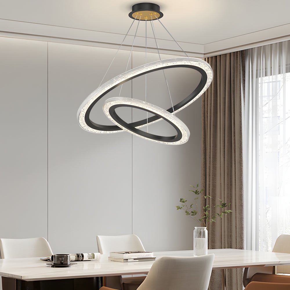 Orbis Adjustable Ring Chandelier with 3-Step Dimming