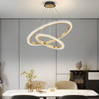 Orbis Adjustable Ring Chandelier with 3-Step Dimming