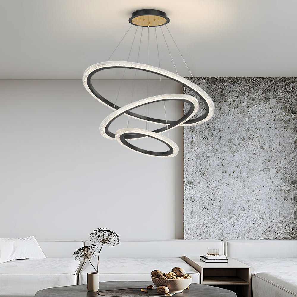 Orbis Adjustable Ring Chandelier with 3-Step Dimming