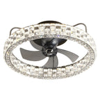 Cristara Crystal LED Low-Profile Ceiling Fan