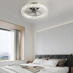 Cristara Crystal LED Low-Profile Ceiling Fan