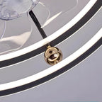 CageGlow 23.6'' Low Profile Ceiling Fan with Dimmable Light