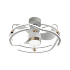 CageGlow 23.6'' Low Profile Ceiling Fan with Dimmable Light