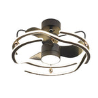 CageGlow 23.6'' Low Profile Ceiling Fan with Dimmable Light