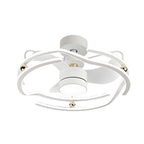 CageGlow 23.6'' Low Profile Ceiling Fan with Dimmable Light
