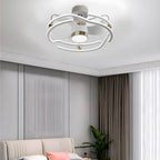 CageGlow 23.6'' Low Profile Ceiling Fan with Dimmable Light