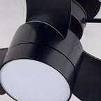 CageGlow 23.6'' Low Profile Ceiling Fan with Dimmable Light