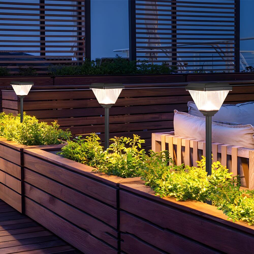 Solmark 27.6'' LED Solar Pathway Post Light