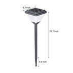 Solmark 27.6'' LED Solar Pathway Post Light
