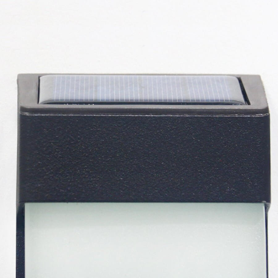 Terra Solar LED Glass Outdoor Wall Light, Set of 2