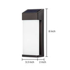 Terra Solar LED Glass Outdoor Wall Light, Set of 2