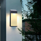 Terra Solar LED Glass Outdoor Wall Light, Set of 2
