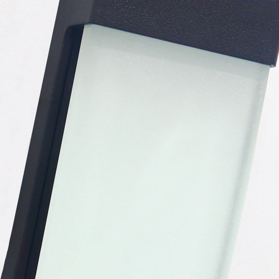 Terra Solar LED Glass Outdoor Wall Light, Set of 2