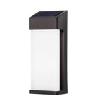 Terra Solar LED Glass Outdoor Wall Light, Set of 2