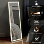 Lumina Dimmable LED Full-Length Floor Mirror with Stand