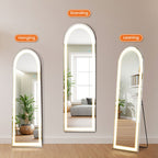 Lumina Dimmable LED Full-Length Floor Mirror with Stand