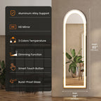 Lumina Dimmable LED Full-Length Floor Mirror with Stand