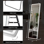 Lumina Dimmable LED Full-Length Floor Mirror with Stand