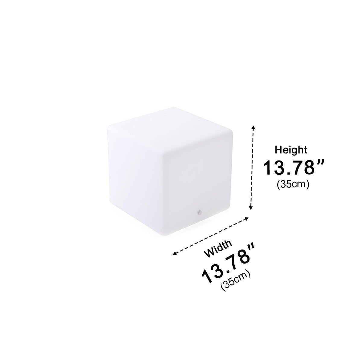 Cubix RGB Solar Outdoor Cube Floor Lamp